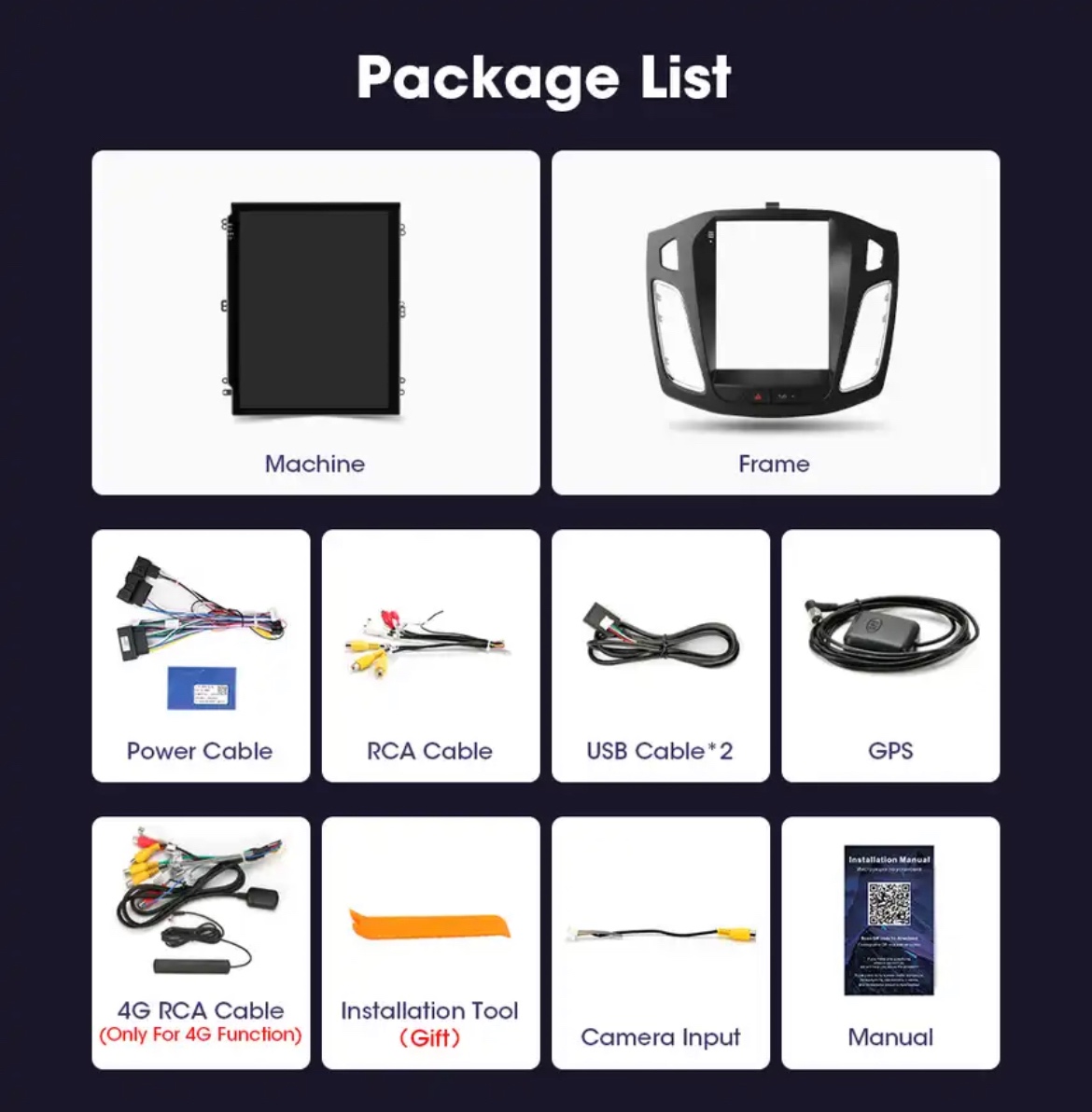 Android autorádio navigace QLED panel Ford Focus 2012-2019 - 6