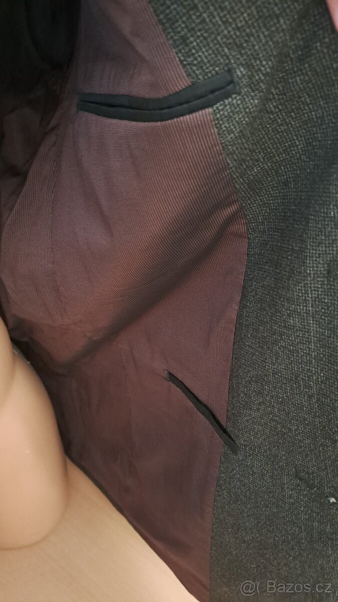 Pánské šedé sako Next/42R-L/2x57cm - 6