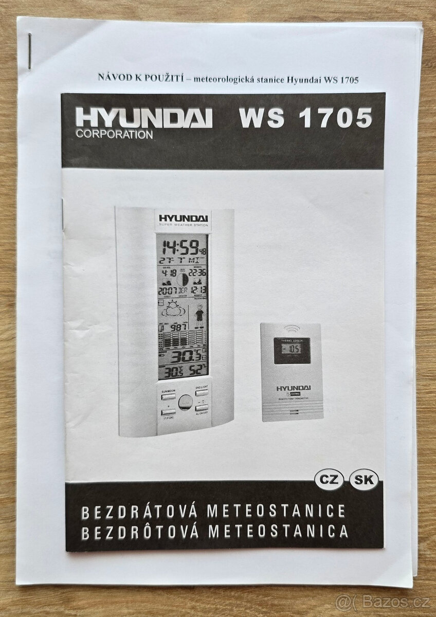 Meteostanice HYUNDAI WS 1705 - 6