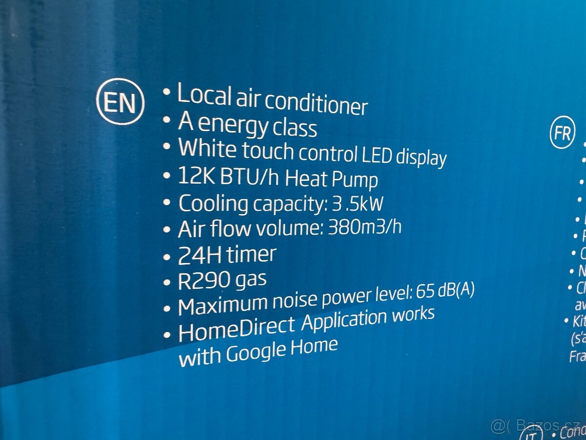 Mobilní klimatizace Beko BP-1125C chladí i topí - 6