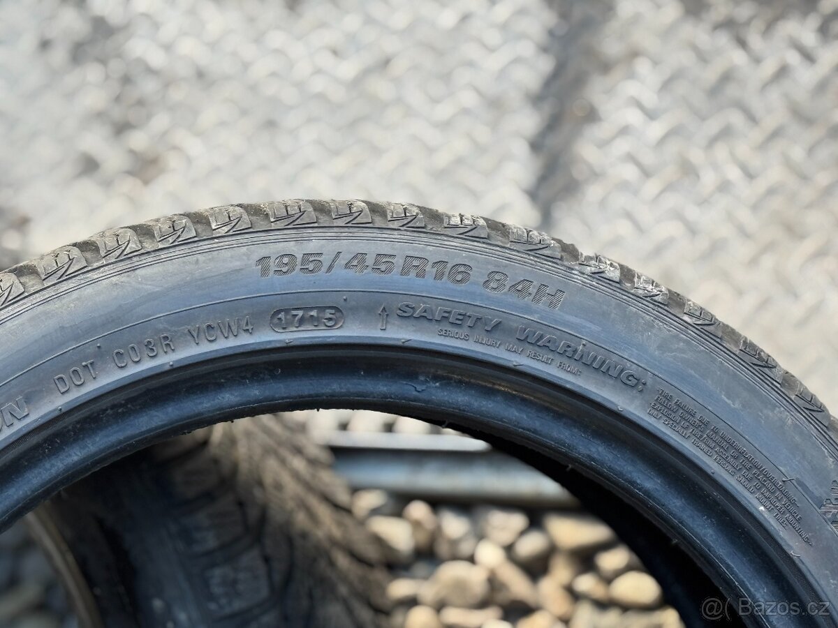 195/45/16 - Kumho zimní pár pneu - 6