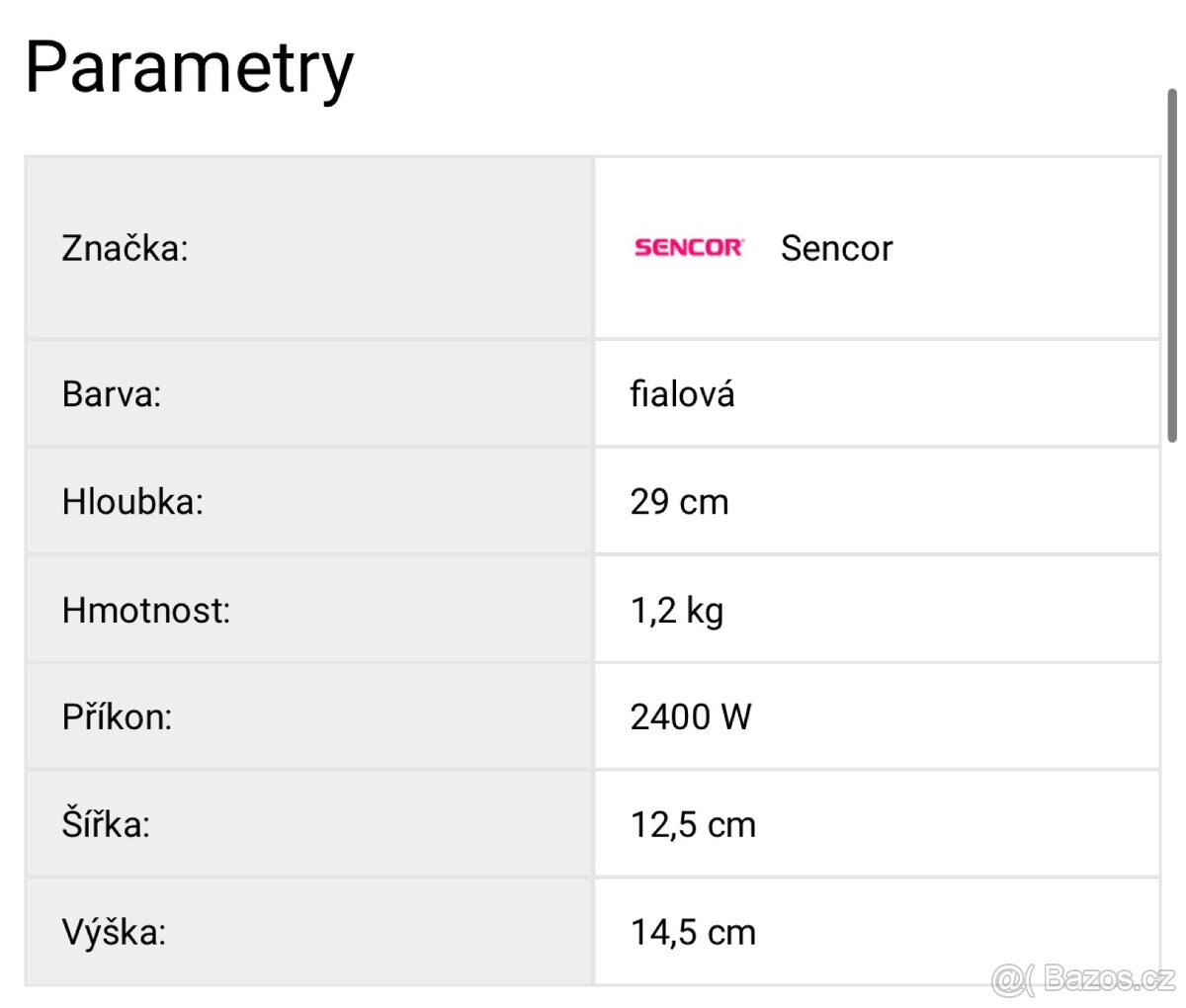 Žehlička Sencor SSI 8710VT. - 6