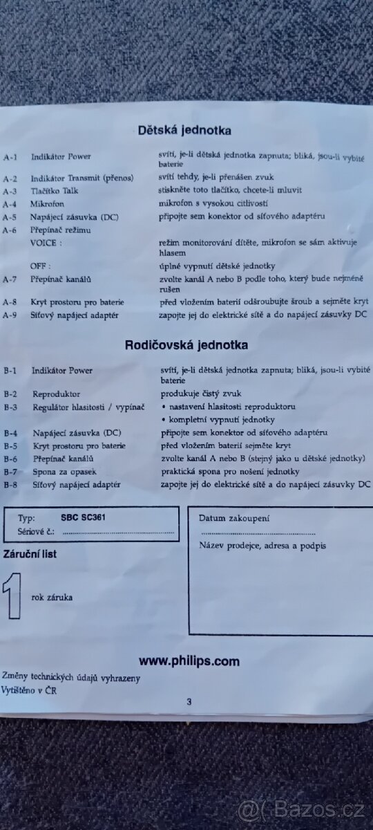 Dětská elektronická chůva Philips - 6