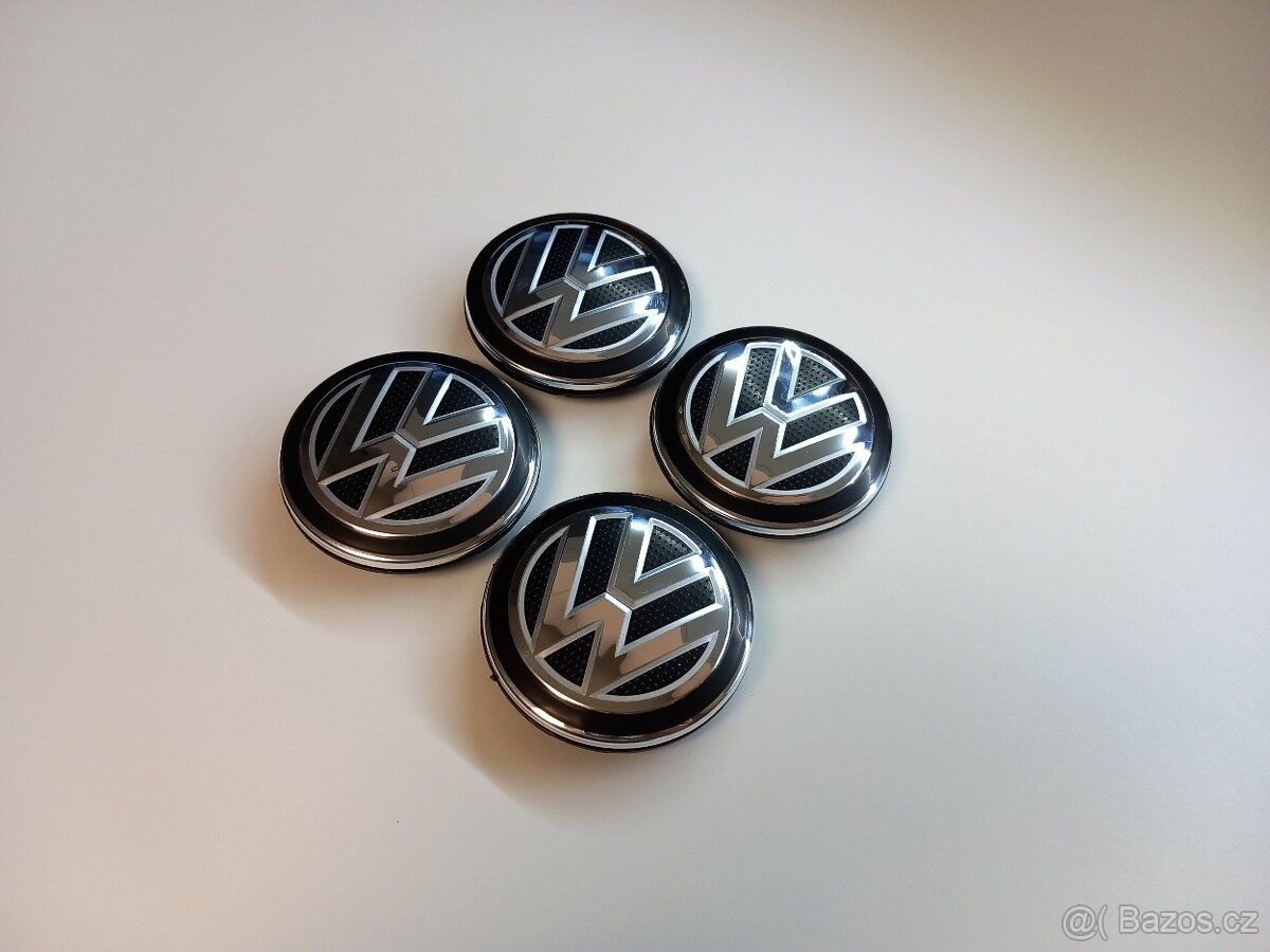 Středové krytky Vw, 65x56mm, logo struktura - 6