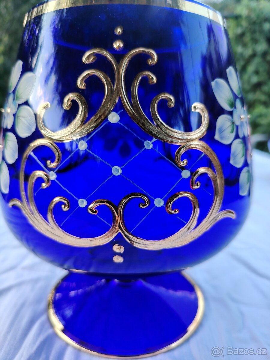 Velké modré skleněné číše - 6