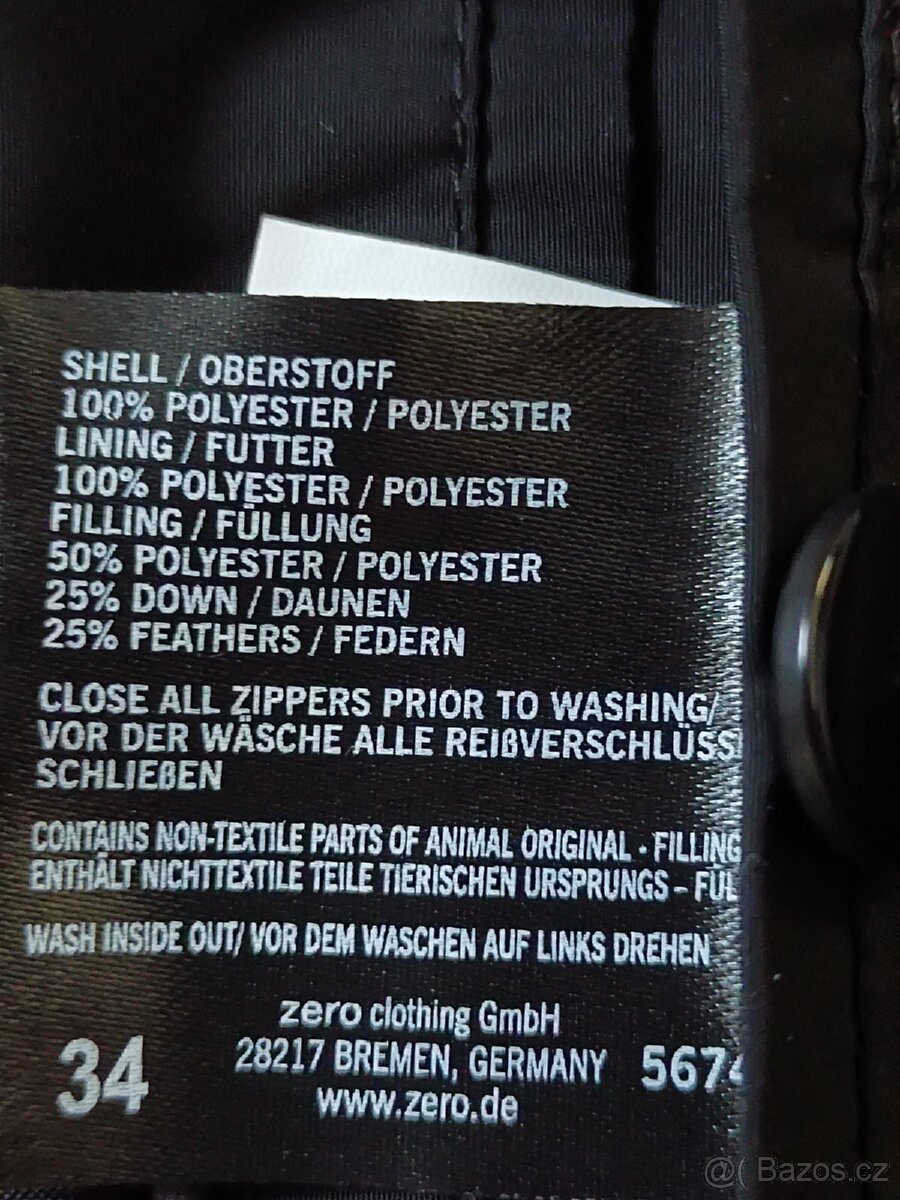 Dámská nebo dívčí péřová bunda XS - 6