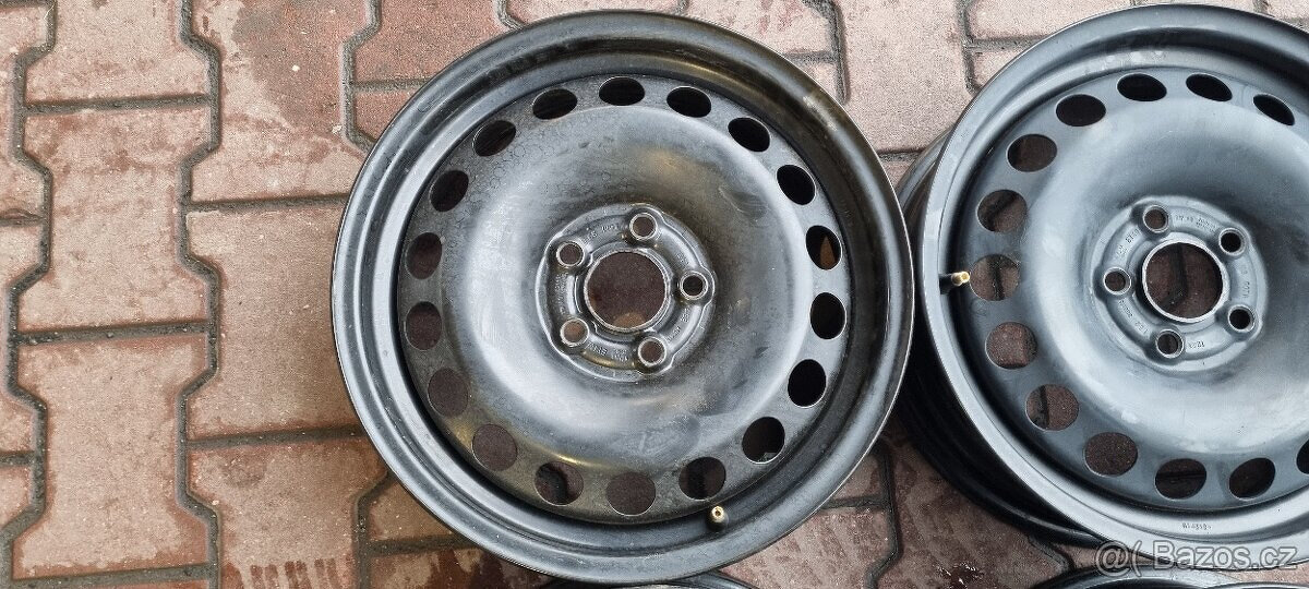 Plechové disky VW Polo 5x100 5,5x15 ET40 Škoda Fabia 4 IV - 6