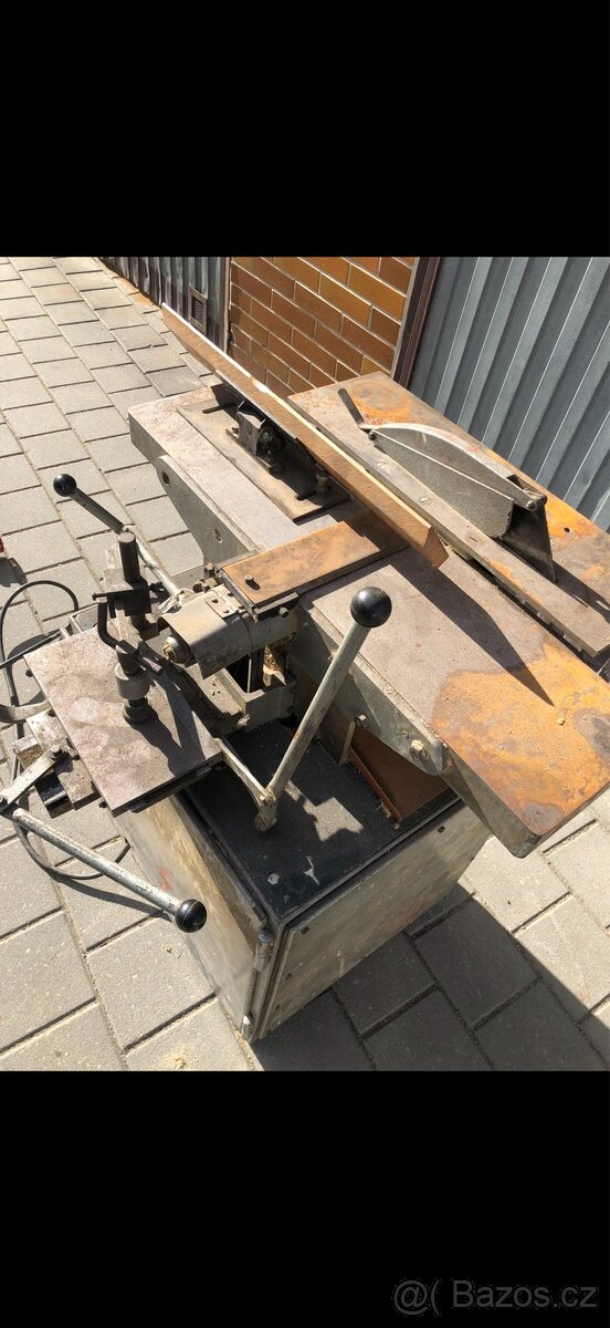 Kombinovaná litinová hoblovka, dlabačka, pila - 6