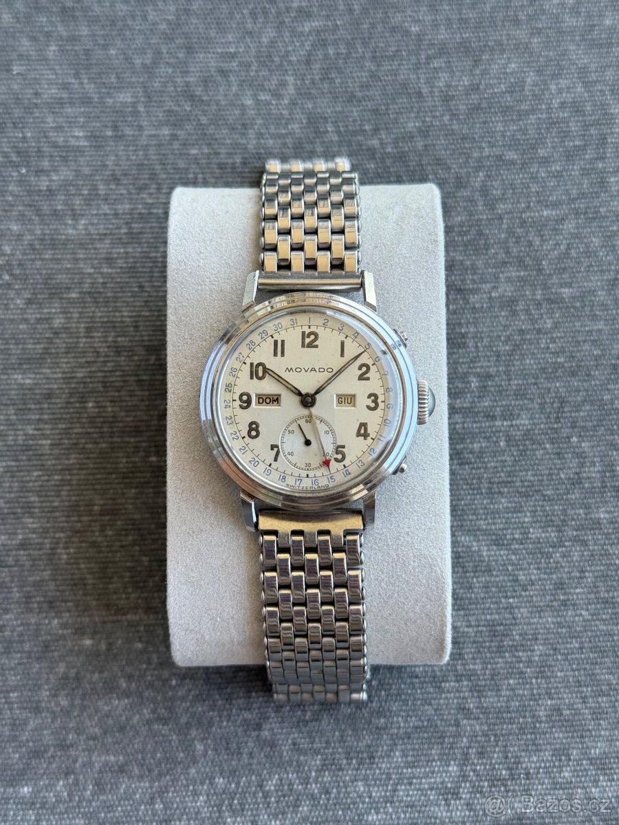 vintage hodinky Movado Triple Calender - 6