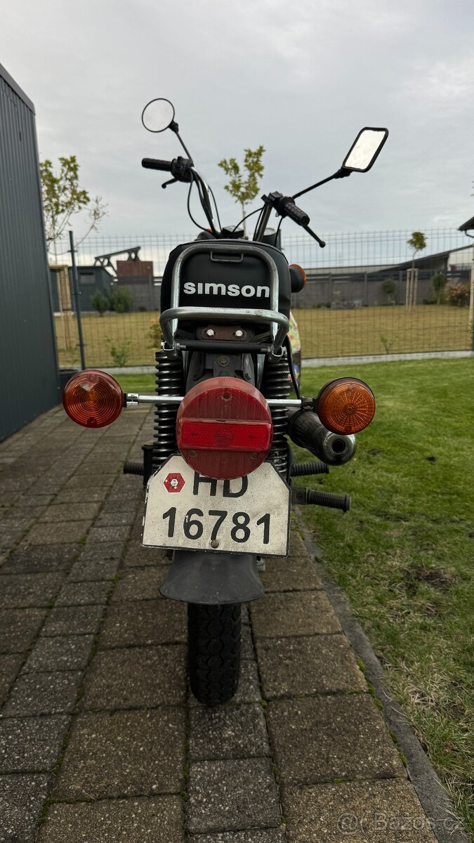 Simson S51 Enduro, originál, platné doklady a STK,pojízdný - 6