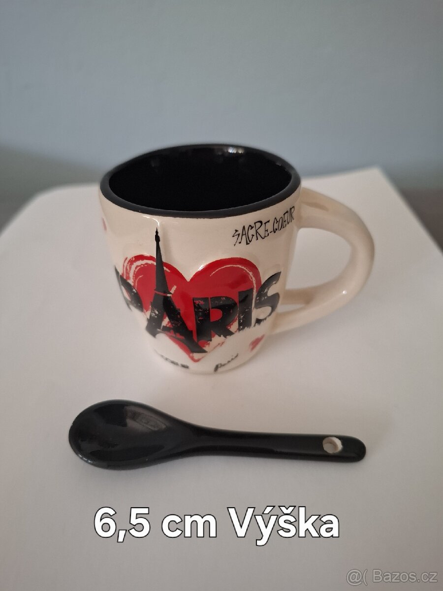 Mix keramických dekorací-vázička,hrníček,dóza,talířek - 6