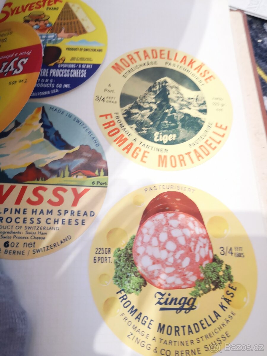 Sbírka etiket ze sýrů - 6