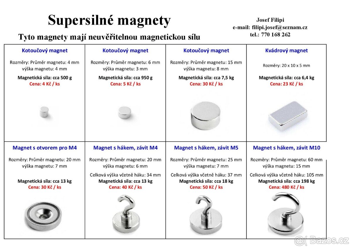 Neodym, neodymové magnety, neodymový magnet - 6