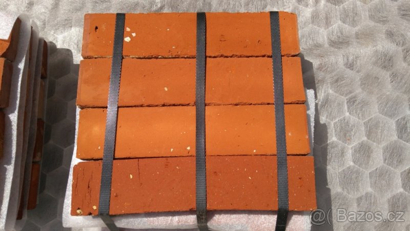 Cihlové obkladové pásky rubové dlouhé typ E1 - 6
