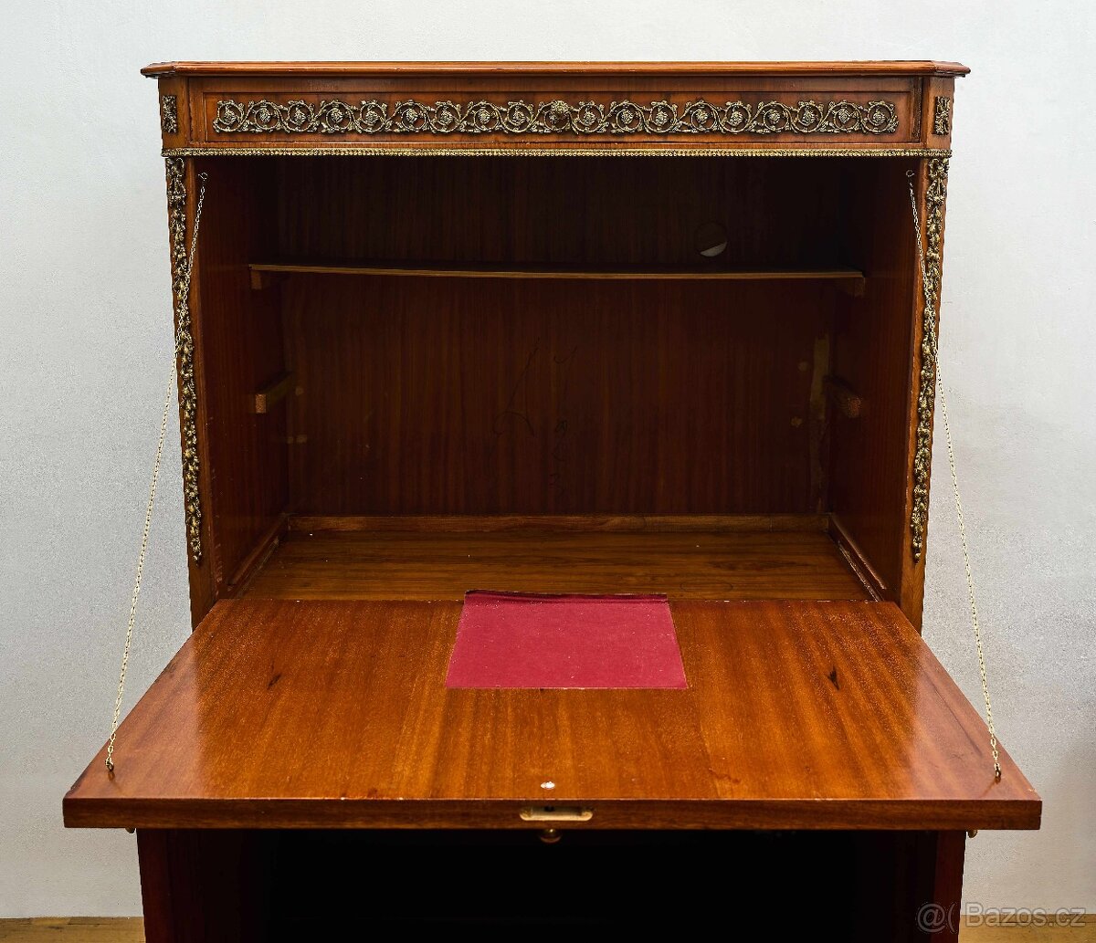 Intarzovaný klapsekretář v klasicistním stylu - 6