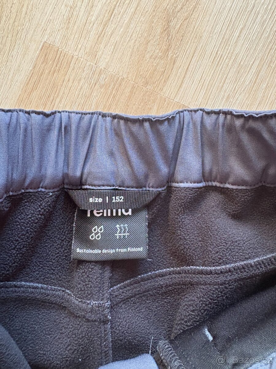 Zateplené šusťáky vel. 134, softshellové kalhoty vel. 152 - 6