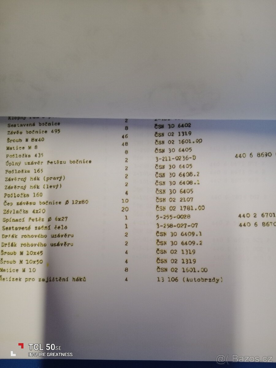 Katalog dílů+návod zemědělský privěs BSS PS-701 - 6