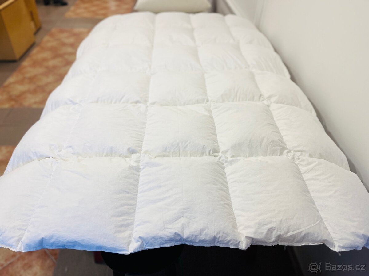Prošívaná peřina, plněná husím peřím 140x200cm - 6