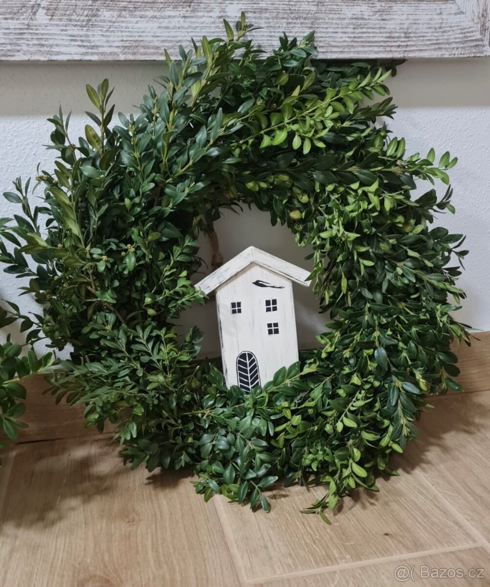 Dekorace - dřevěné domečky - 6