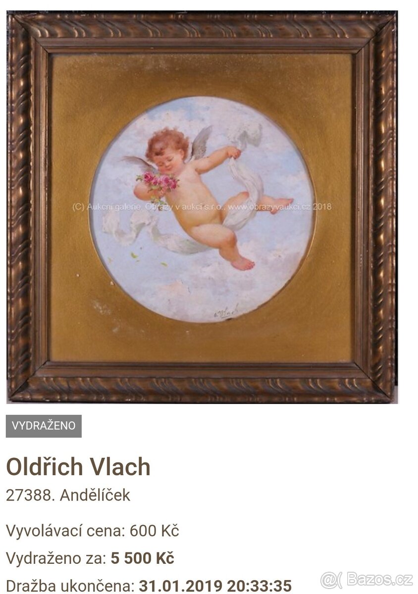 Oldřich Vlach - Andělíček - Obraz - 6