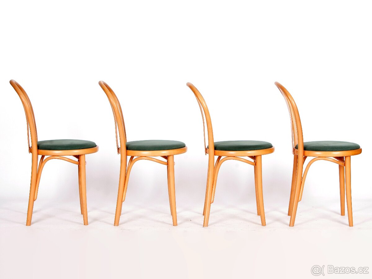 Elegantní jídelní židle TON, perefktní stav, 4 kusy. - 6