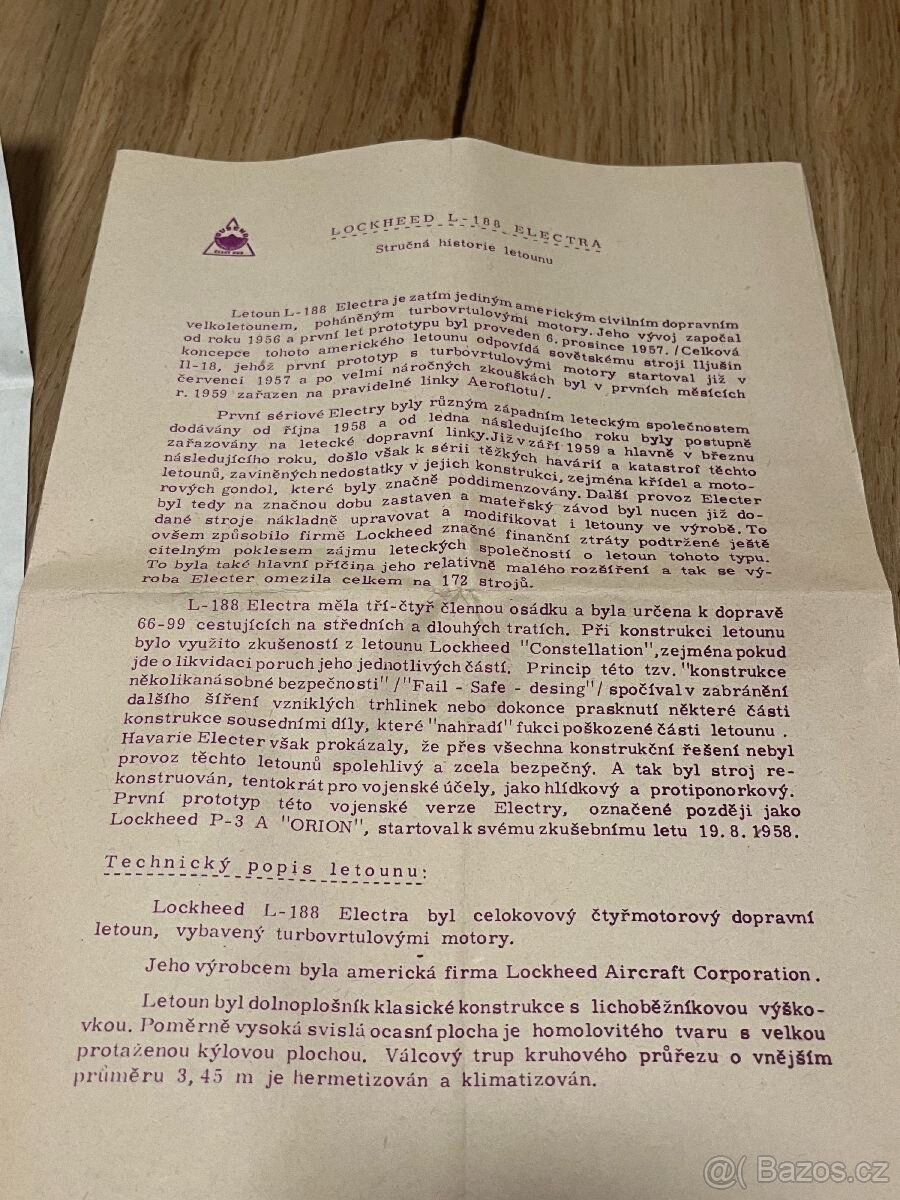 Dubena Lockheed L-188 Electra ČSA 1:96 - 6