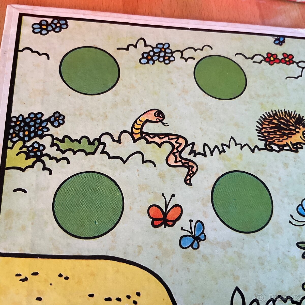 Retro hra- Smolíček pacholíček (dřevěné kytky) - 6