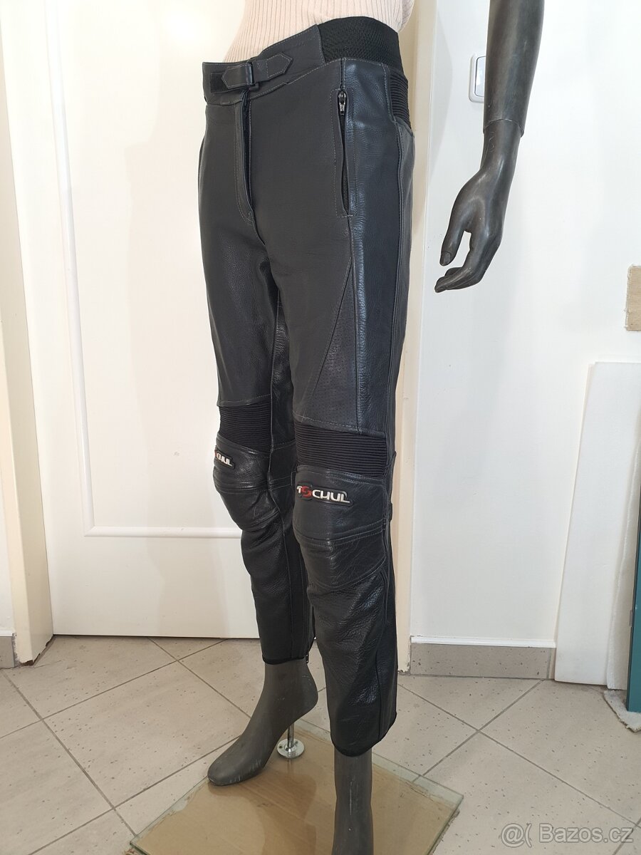 Kalhoty na moto Tschul Kožené Vel. 38 M - 6