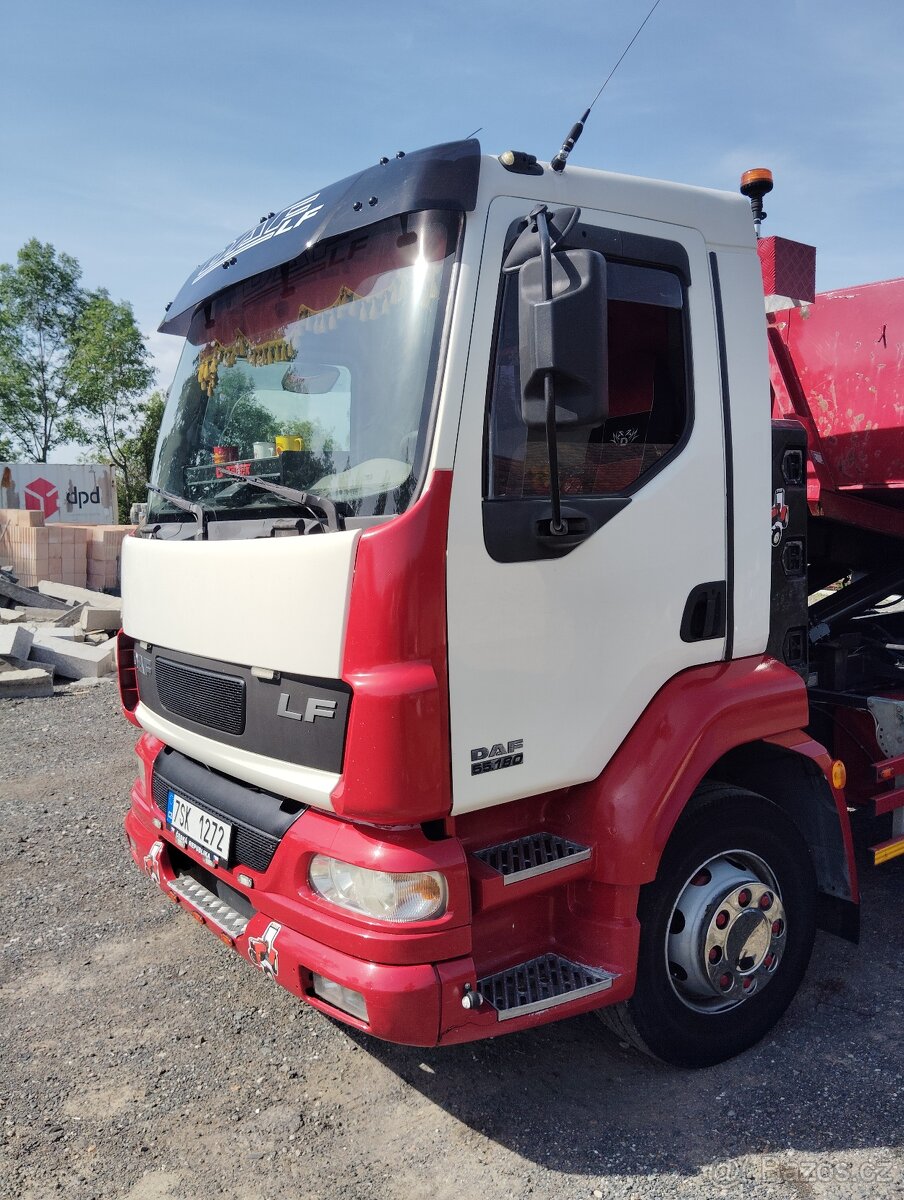 Prodám DAF LF 180, Hákový nosič kontejneru - 6