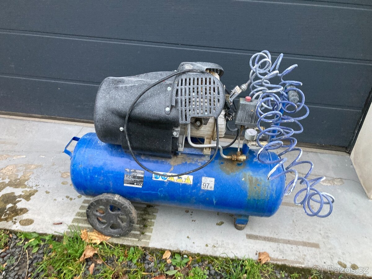 Dvoupístový olejový kompresor Scheppach HC 53 DC - 6