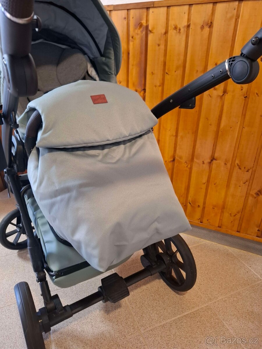 Lehký kočárek dvojkombinace Jasmine Daisy Soft 04 Mint - 6