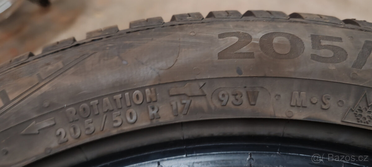 2 celoroční pneumatiky Continental 205/50R17 93V 7,00m 2022 - 6