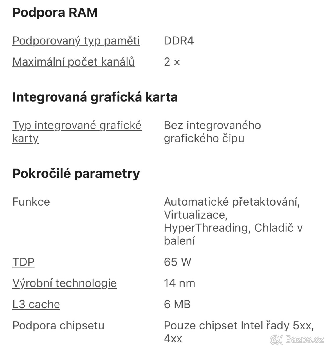 Intel Core i3 10105F - 6