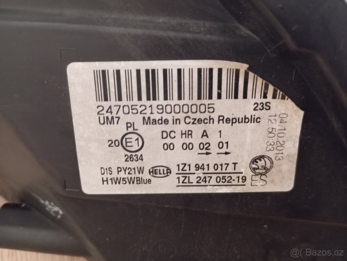 Xenon světla Škoda Octavia II facelift - 6