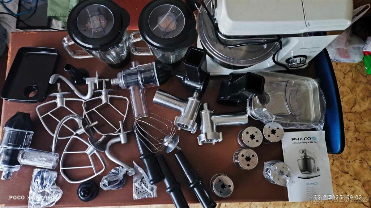 Multifunkční kuchyňský robot PHSM 9000 2x prislušenství - 6