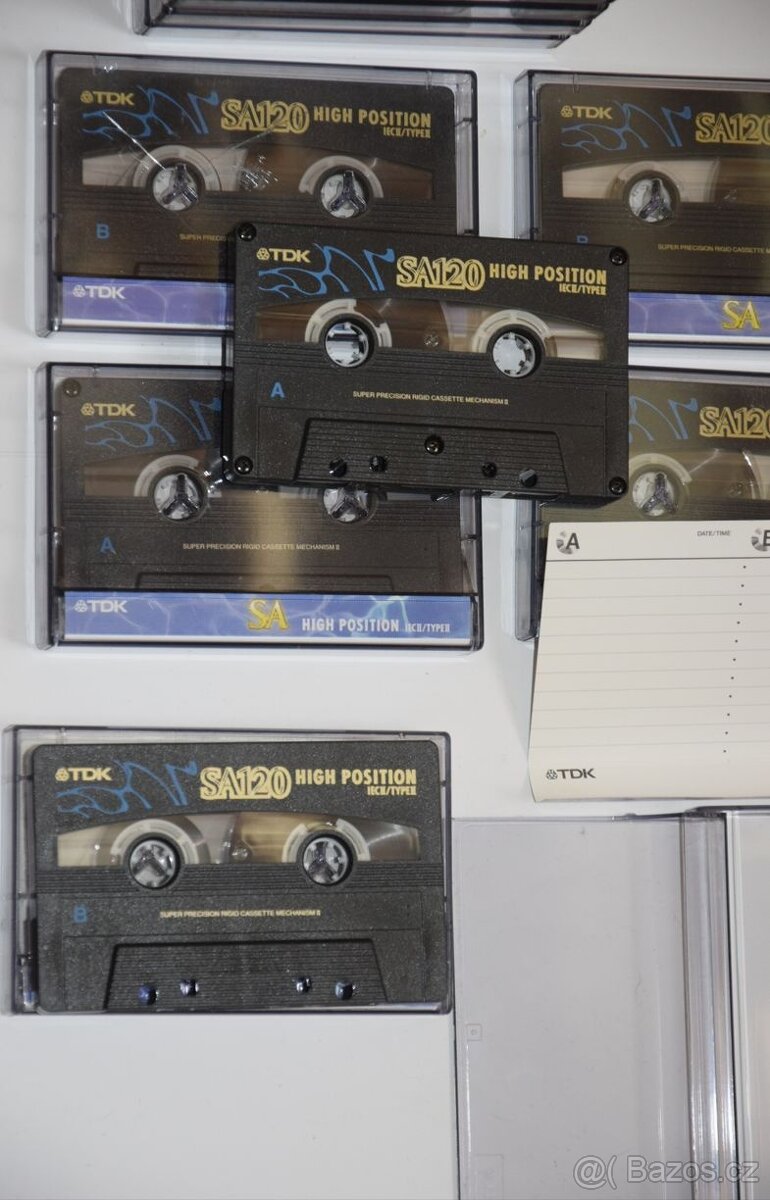 Magnetof.kazety MC TDK SA 120min., typ II chrom, CRO2,6 ks - 6