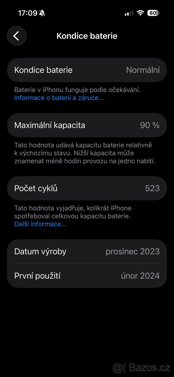 iPhone 15pro 512GB Černý Titan - 6