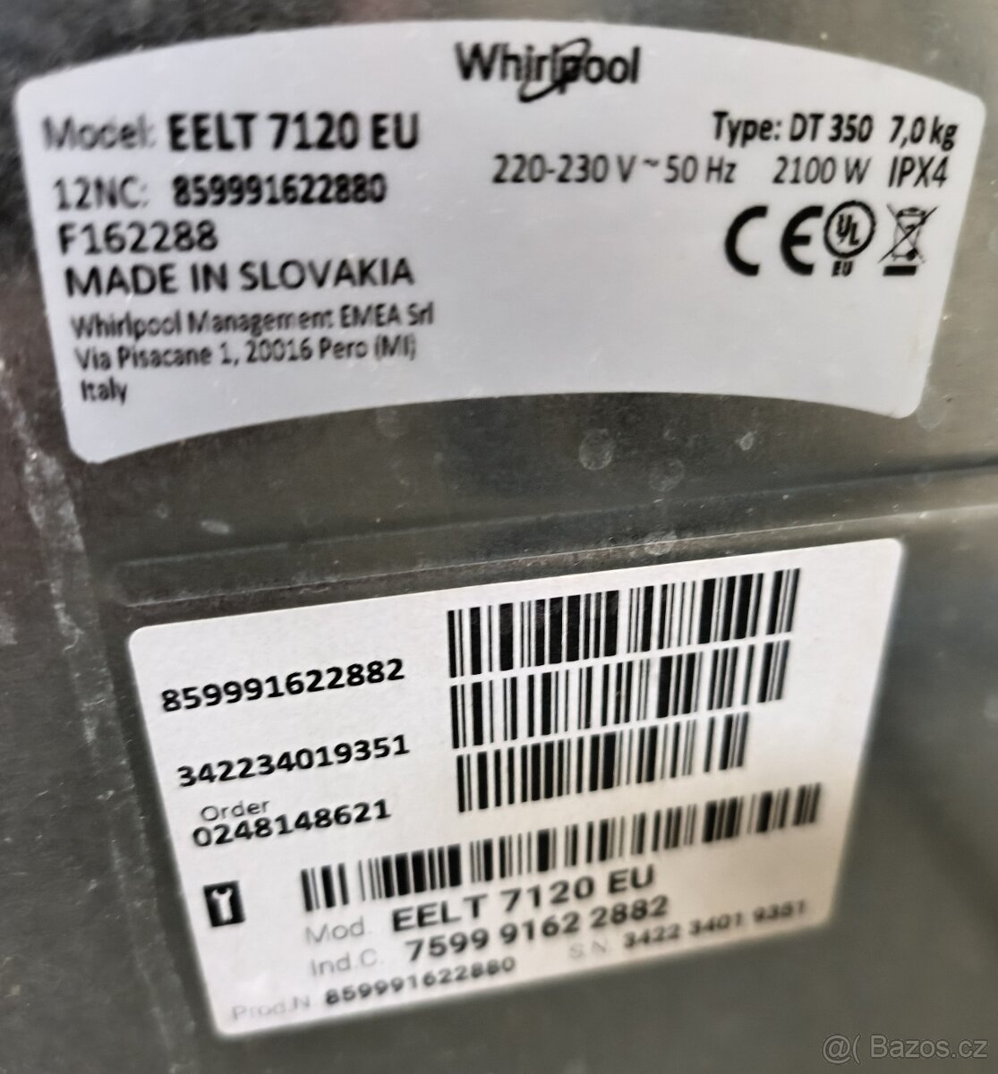 Automatická pračka WHIRLPOOL - 6