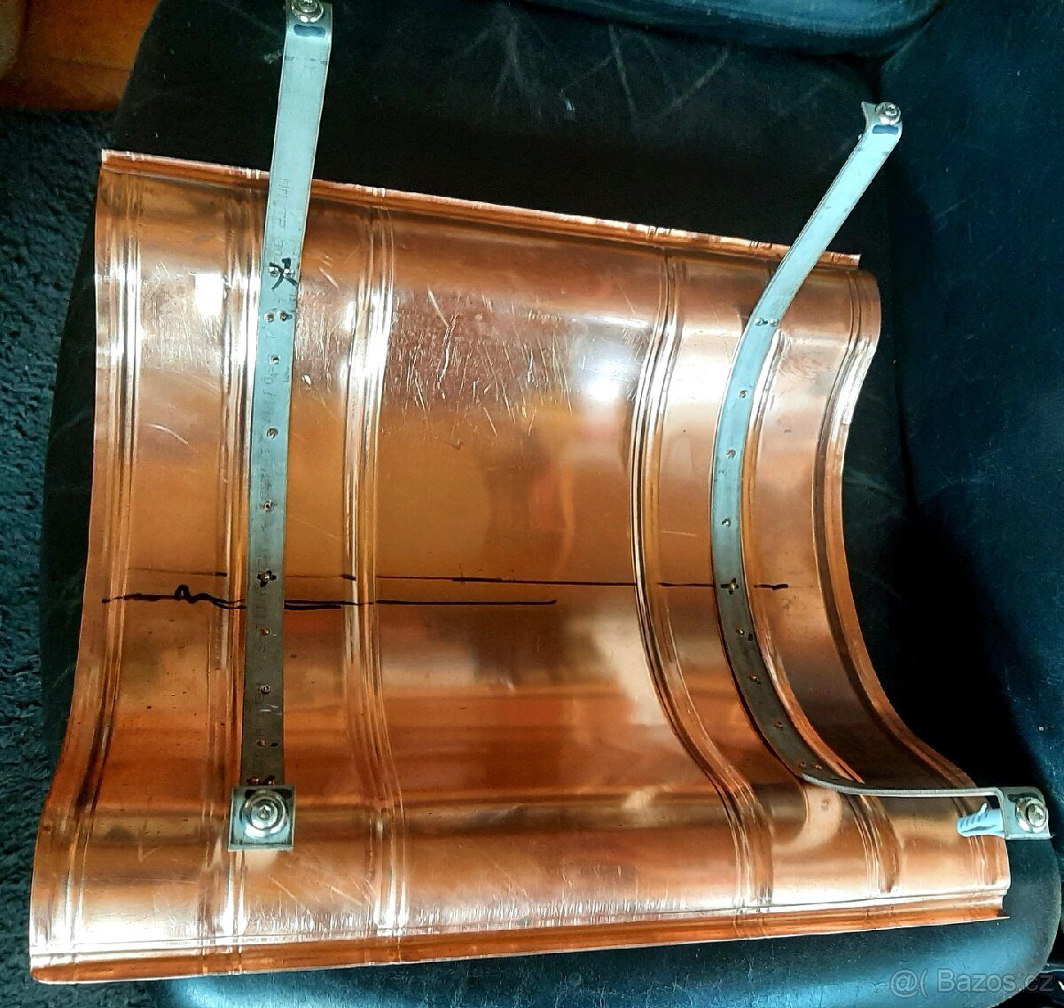 STŘÍŠKA NA KOMÍN MĚĎ, NAPOLEON 50x50cm - 6