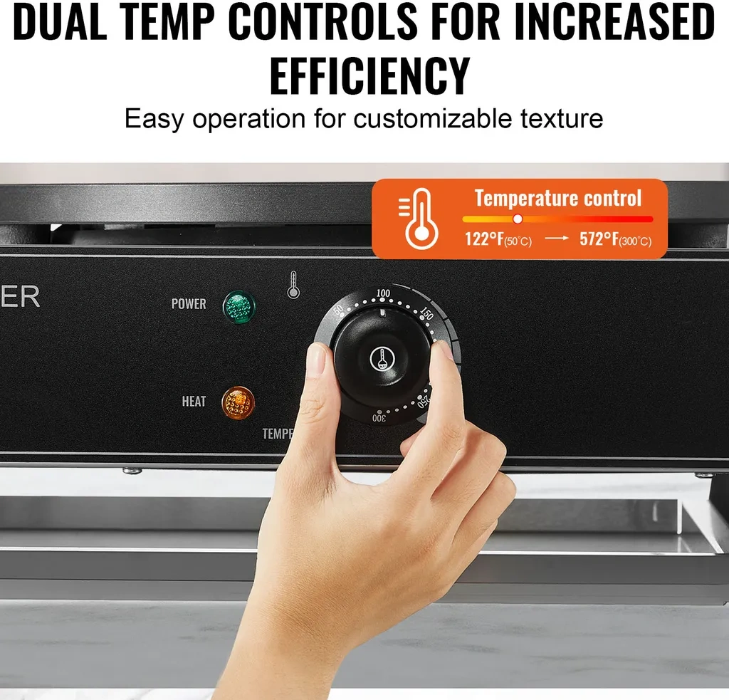 Nový profesionální dvouplotýnkový palačinkovač - 6