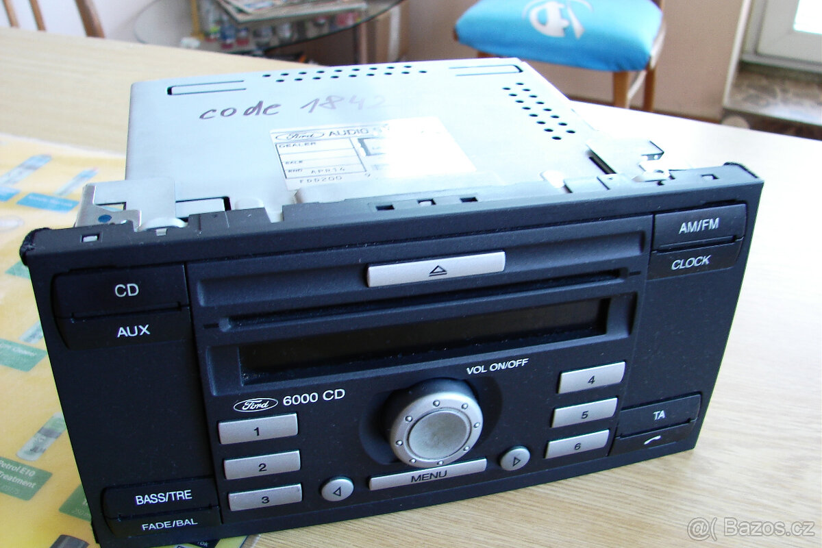 Rádio Ford 6000 CD + KÓD - 6