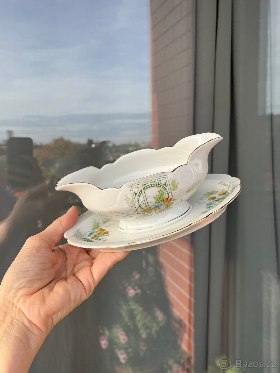 Hutschenreuther Starožitný secesní omáčník - 6