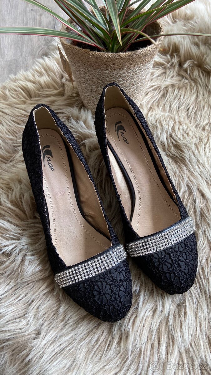 Dámské krajkové lodičky Plop vel.38/39 - 6