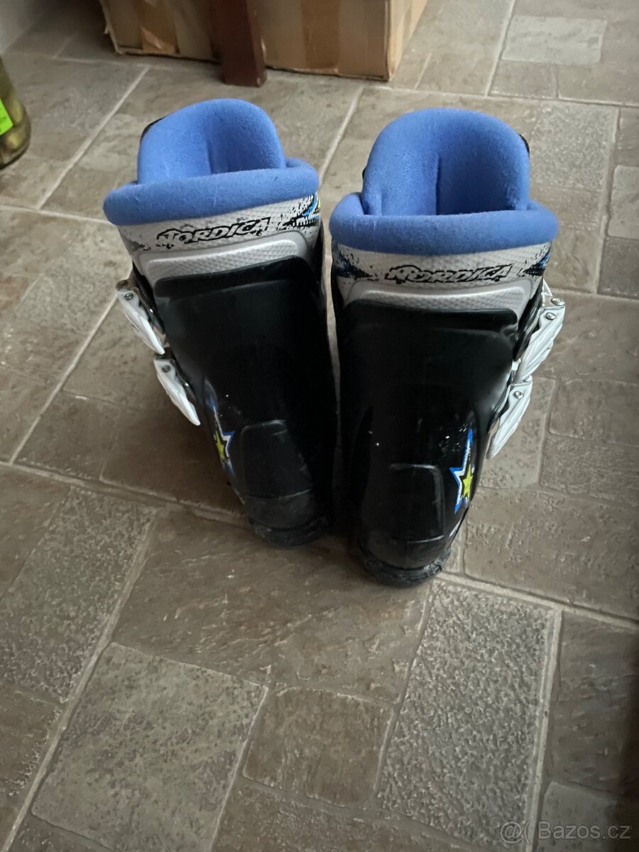 Lyže Nordica 130 cm + lyžáky Nordica 38-39 - 6
