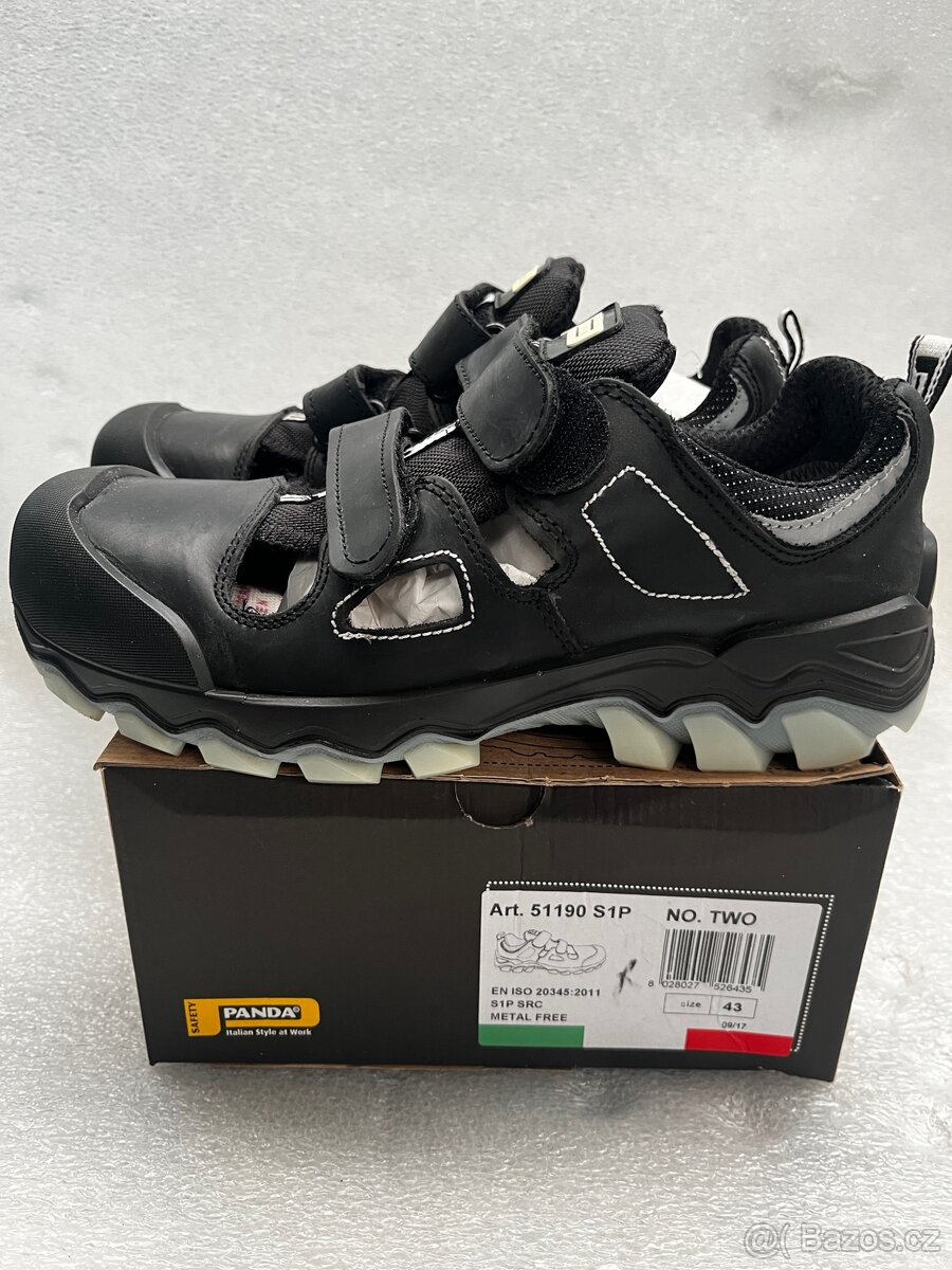 Pracovní boty 43 panda ocelova spicka - 6