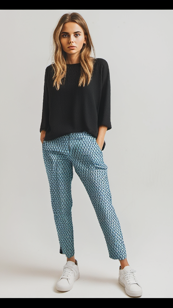 Bezove kalhoty Michael Kors/Halenka H&M - 6