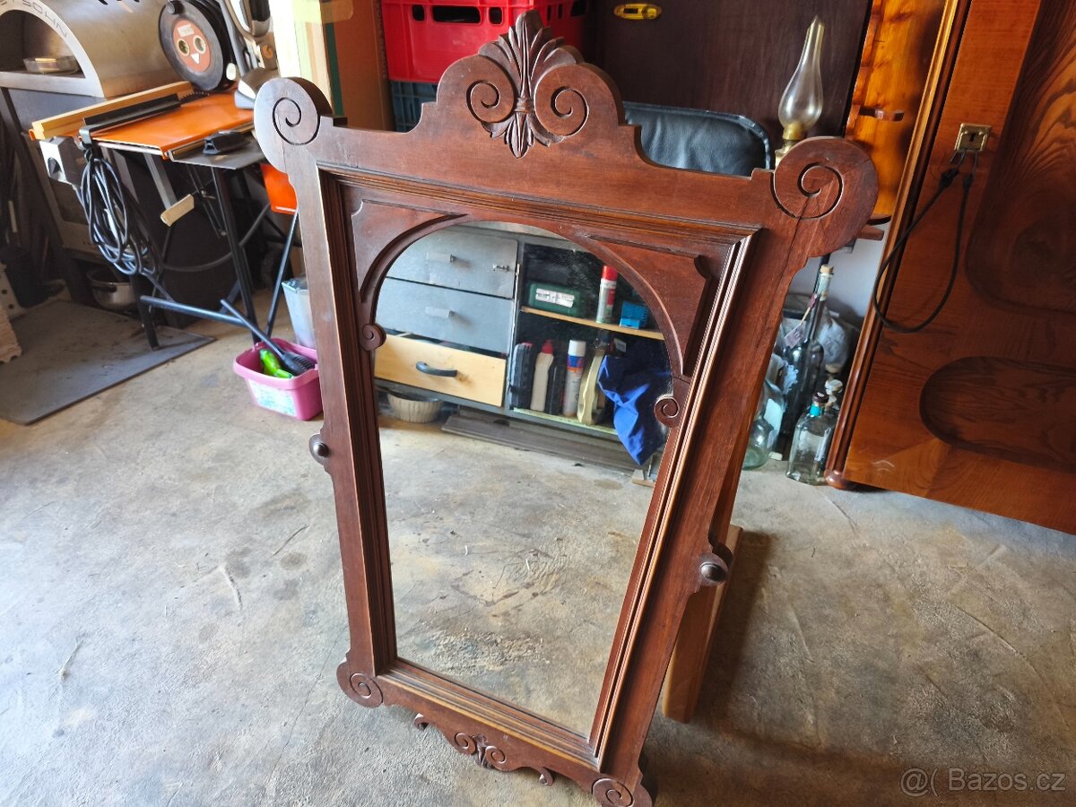 Prodám krásné starožitné zrcadlo. - 6