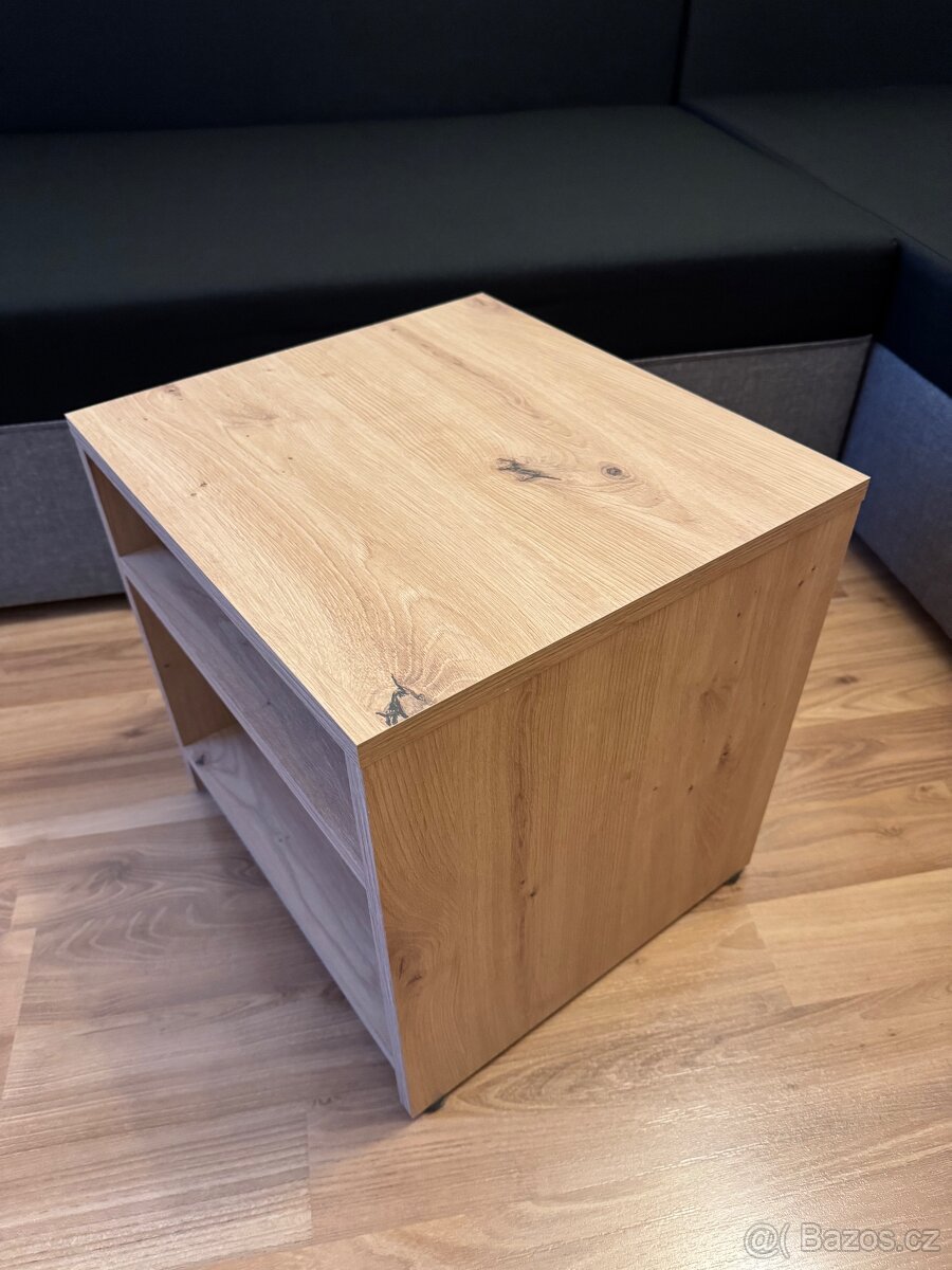 Odkládací stolek dub Artisan - 6