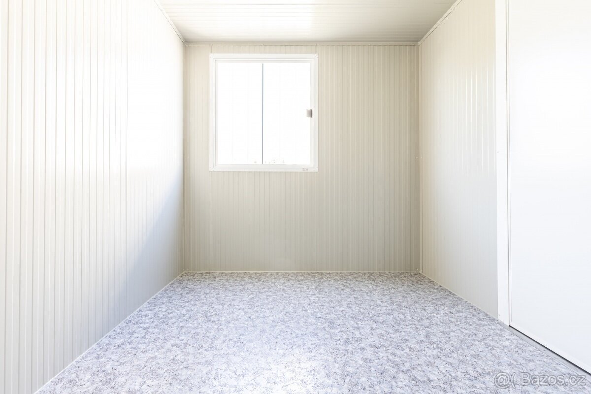 Kancelářkská obytná buňka - 2 místnosti, rozměr 6.1x2.4m - 6