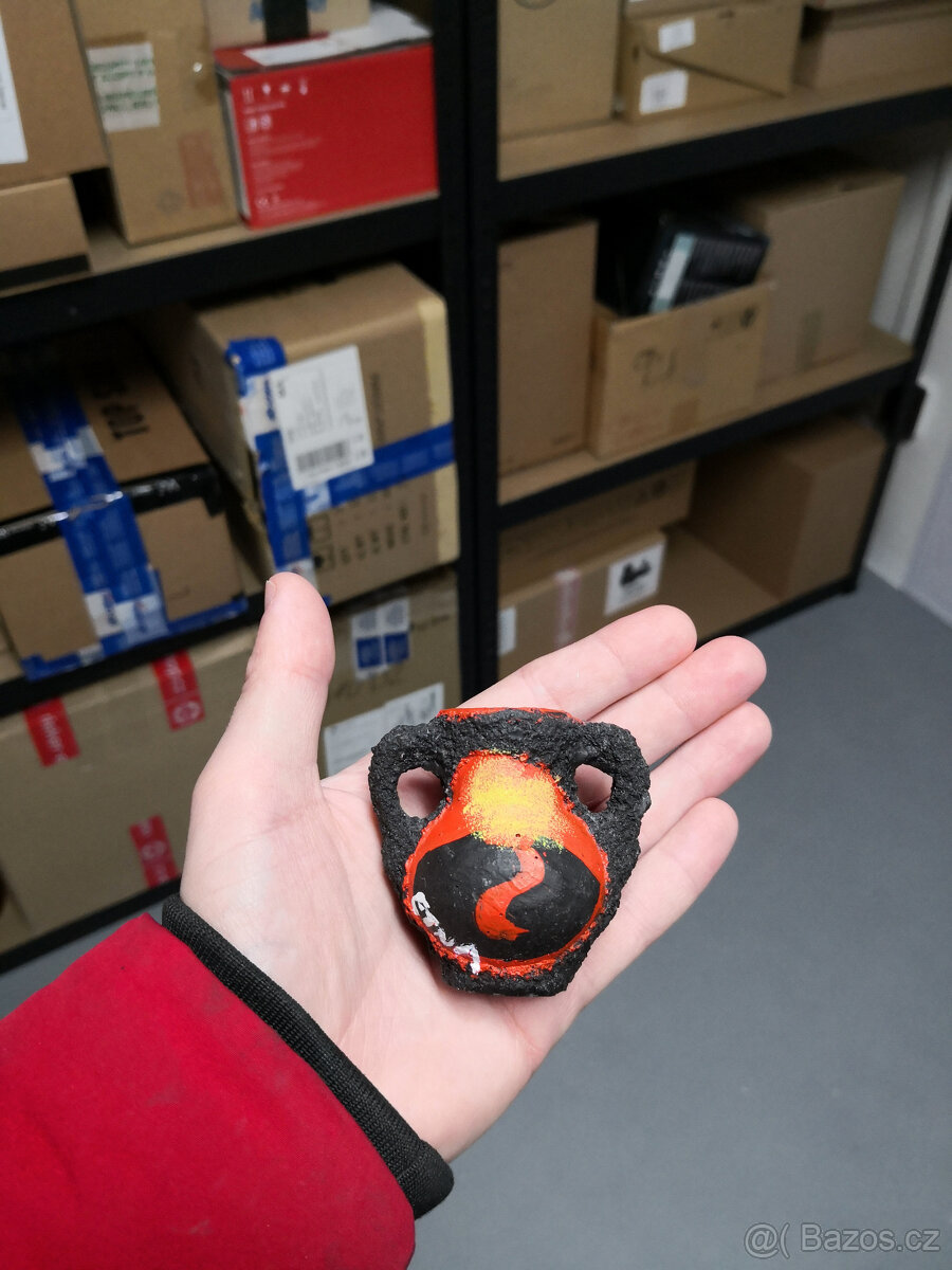 Keramická váza z lávového kameňa 70 roky Etna dizajn - 6